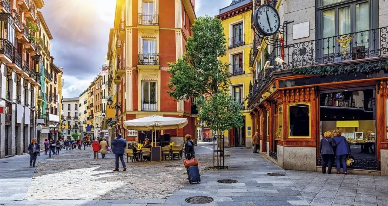 Barrio de las letras en Madrid