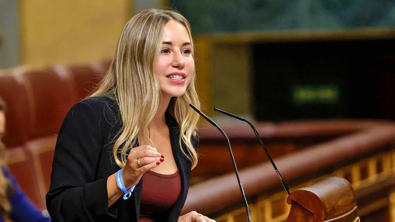 Noelia Nuñez durante una reciente intervenci&oacute;n en el Congreso de los Diputados