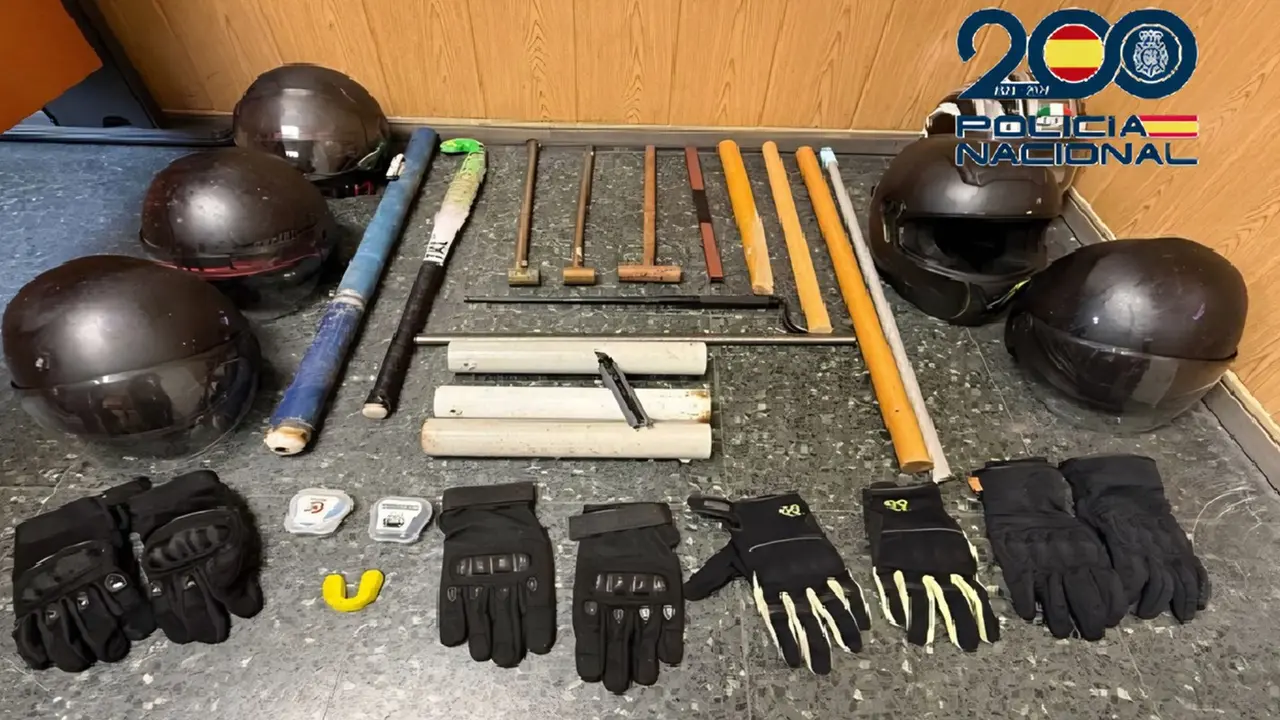 Armas requisadas por la Polic&iacute;a Nacional durante las detenciones | CNP