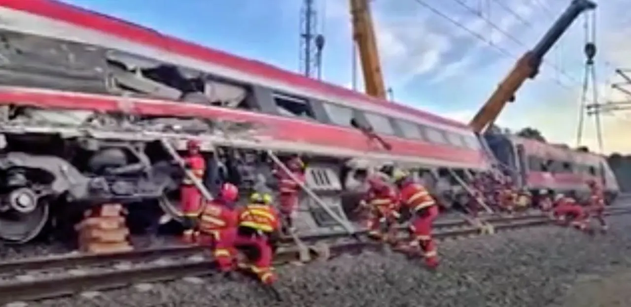 Levantamiento del tren Iryo en Adamuz