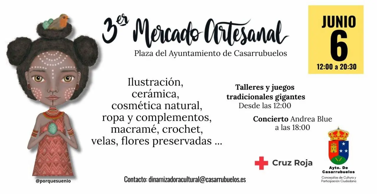 Cartel Mercada Artesanal de Casarrubuelos