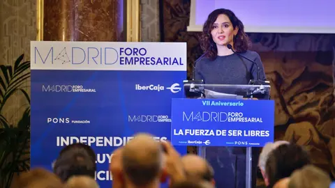 Isabel D&iacute;az Ayuso en el VII aniversario de Madrid Foro Empresarial | CAM