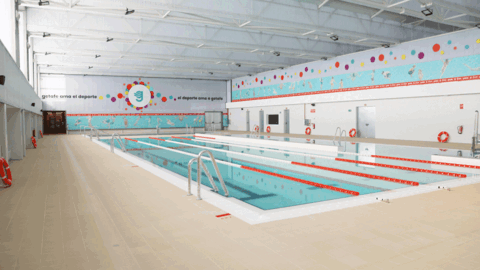 Imagen de uno de los nuevos vasos del Centro Acu&aacute;tico del Polideportivo San Isidro de Getafe