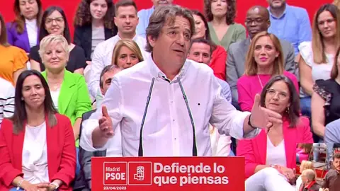 Javier Ayala en la presentaci&oacute;n de su candidatura en Fuelabrada