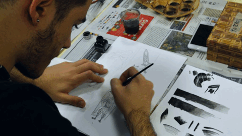 Imagen de uno de los componentes del taller de ilustraci&oacute;n del programa 'CreActiva' de Legan&eacute;s