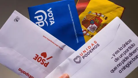 Papeletas enviadas por correo a los domicilios en las elecciones 2019 | Imagen: huffingtonpost.es