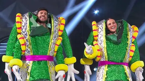 Los misteriosos alien&iacute;genas de Mask Singer eran la pareja formada por Paula Echevarr&iacute;a y Miguel Torres