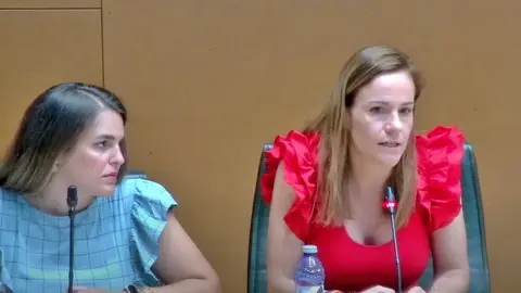 La portavoz de Vox Fuenlabrada en el pleno extraordinario de 28 de junio 2023