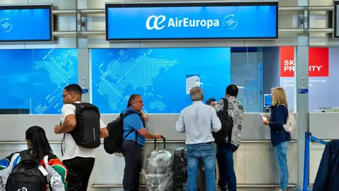 Mostradores de Air Europa en el aeropuerto