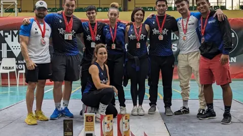 Imagen del Club Halteromad de Fuenlabrada en el Campeonato de Madrid