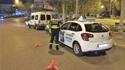 Imagen de un control de Policia Local de Fuenlabrada