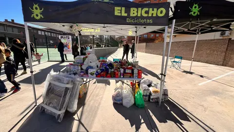 Material recogido en el IV Reto Solidario de Fuenlabrada