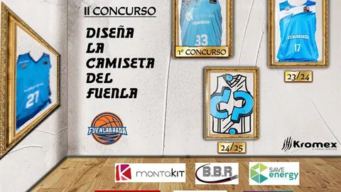 Cartel del II Concurso 'Dise&ntilde;a la camiseta del Fuenla'