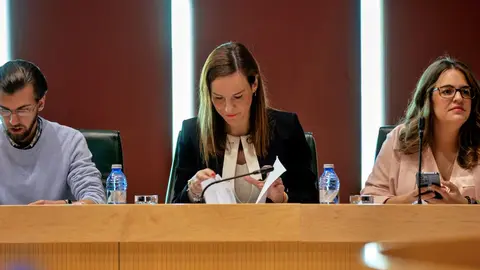 Los concejales de Vox en el Pleno de Fuenlabrada