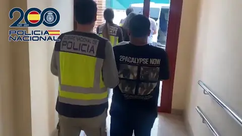 Momento de la detenci&oacute;n de varios de los cabecillas de la organizaci&oacute;n criminal