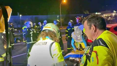 Un Kamikaze provoca un accidente en la A3 con tres muertos y tres heridos graves
