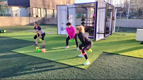 Imagen del Cubofit instalado en M&oacute;stoles
