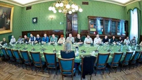 La MERP reunidos en el Congreso con Mercè Perea