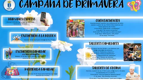 Cartel de la Campa&ntilde;a de Primavera de la Concejal&iacute;a de Infancia de Humanes