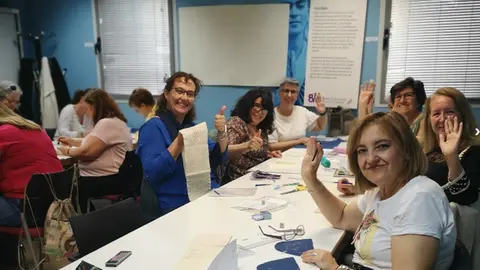 Imagen de uno de los talleres de Feminismo de Fuenlabrada