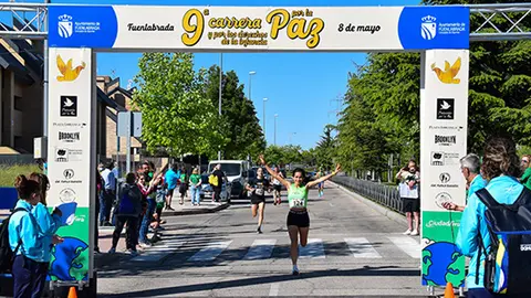 Imagen de la llegada de la 9&ordf; edici&oacute;n de la Carrera por la Paz de Fuenlabrada