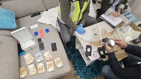 Imagen del material incautado por Polic&iacute;a Nacional