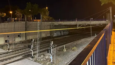 Zona de la estaci&oacute;n de Cercan&iacute;as de Fuenlabrada donde se produjo el accidente