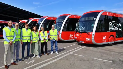 Presentación de los nuevos autobuses el&eacute;ctricos en Fuenlabrada