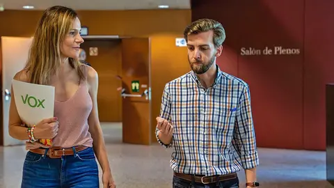 Isabel P&eacute;rez y Carlos Mart&iacute;nez, concejales de Vox en Fuenlabrada