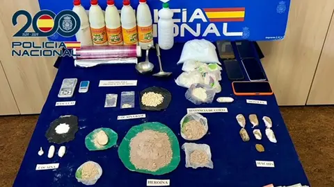 La Polic&iacute;a ha incautado m&aacute;s de 200 g de diferentes drogas