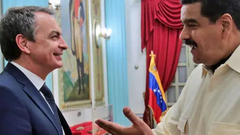 Rodr&iacute;guez Zapatero con Nicol&aacute;s Maduro | Reuters