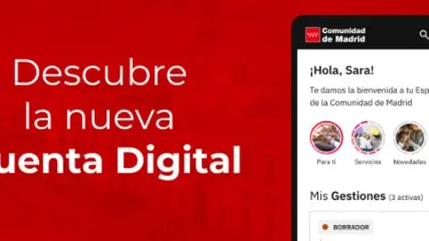 Nueva App Cuenta Digital de la Comunidad de Madrid