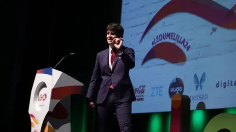&Oacute;scar Rodr&iacute;guez durante uno de sus discursos de oratoria | UC3M