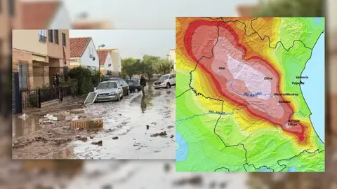 Zona afectada por la terrible Dana en Valencia | Imagen: RTVE
