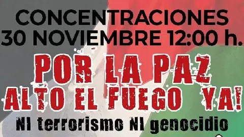 Concentraciones Alto el fuego ya