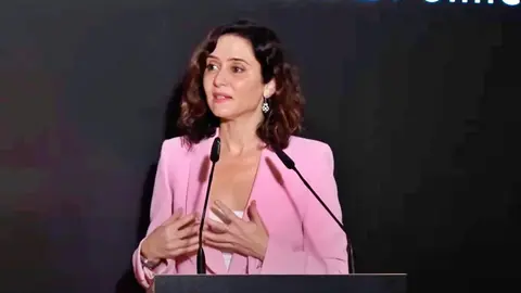 Isabel D&iacute;az Ayuso en la conferencia del club Forbes House