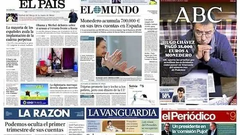 Cabeceras de peri&oacute;dicos en papel