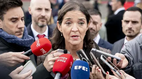 Reyes Maroto ante los medios de comunicaci&oacute;n | EP