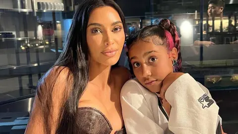 North West est&aacute; actualmente al cargo de su madre, Kim Kardashian | Instagram