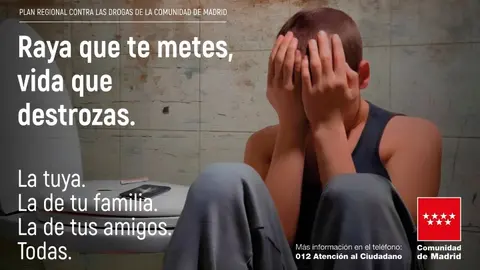 Campaña contra las drogas, dirigida a la cocaína, en Madrid