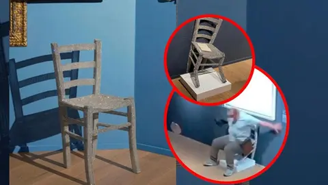 La silla est&aacute; recubierta con cristales Swarovsky y no est&aacute; pensada para su uso | Palazzo Maffei de Verona