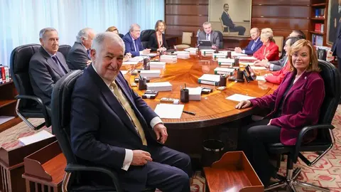 Los magistrados del TC reunidos en la sala de plenos | agencias