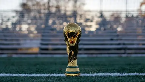 El trofeo del Mundial de futbol 2026, organizado por la FIFA