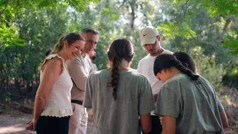 Algunos de los j&oacute;venes que participan en este campamento Modo Avi&oacute;n | CAM