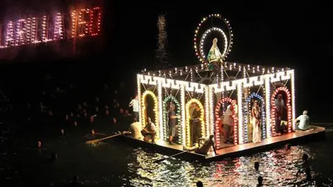 Procesi&oacute;n fluvial de la Virgen de Aralilla | Ayto. de Fuentidue&ntilde;a de Tajo