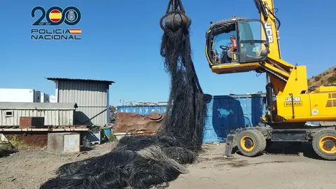 Almacen descubierto con el cobre robado