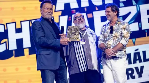 Arnold Schwarzenegger, &Aacute;lex de la Iglesia y Antonio Banderas en la Comic-Con de M&aacute;laga | EFE