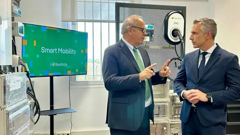 Carlos Novillo, en el nuevo Espacio Instalador en el Campus de Innovaci&oacute;n y Formaci&oacute;n de Iberdrola,