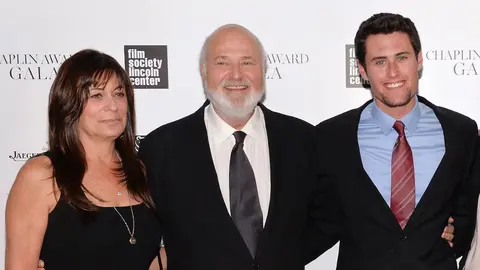 Michelle, Rob y Nick Reiner en un pase de prensa | AP