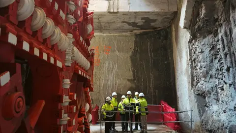 Imagen de las obras del nuevo tunel en la L&iacute;nea 11 | CAM